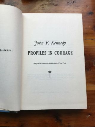 Profiles in Courage JFK John F Kennedy Early Edition I - F 1956 7