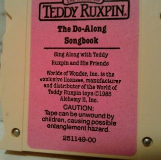 7 Vintage 1985 Tape Cartridges Teddy Ruxpin Mushroom Forest Boggley Woods Wooly 4