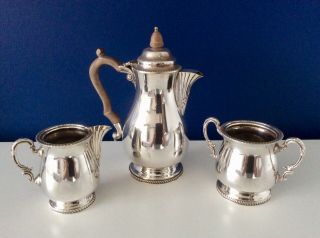 Antique Georgian Style Silver Plated 5pc Tea Set Thomas Wilkinson & Co C1910