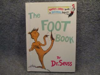 The Foot Book Dr.  Seuss 1968 Vintage Hardcover Book Random House Books