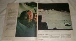 APOLLO 11 Aug.  3,  1969 YORK NEWS SPECIAL ISSUE - 1st COLOR PICTURES FROM MOON 2