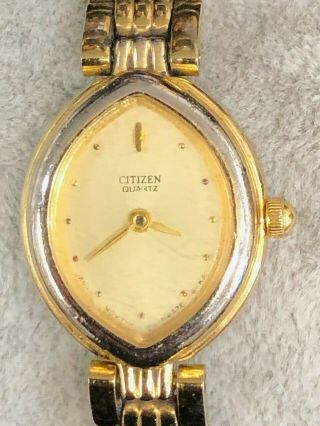 Vintage Ladies Citizen Quartz 5920 - S49518 Gold Tone Watch Battery