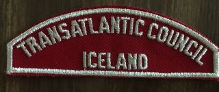 Boy Scouts Transatlantic Council Red & White Csp Iceland