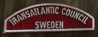 Boy Scouts Transatlantic Council Red & White Csp Sweden