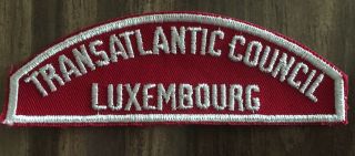 Boy Scouts Transatlantic Council Red & White Csp Luxembourg
