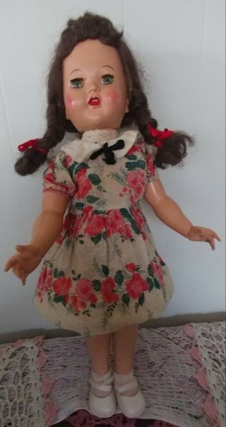 Vintage Horsman Walker Doll Marylou 1950,  S 14 "