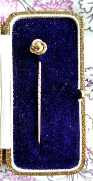 Antique Vintage 9ct Gold Stick Pin