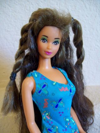 Vtg Mattel 4163 Barbie Friend 1989 Wet 