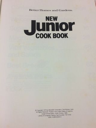 Kids Junior Cook Book 1979 Those Vintage Summertime Recipe Ideas 4