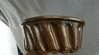 Antique/Vintage Stoneware Pottery Bundt Cake Pan Mold 4