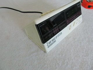 Retro Vintage Sharp Fx - C100 Tape Cassette Player Clock Am/fm Radio Tuner