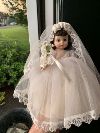 Vintage Madame Alexander Cissette Doll Bride Wedding Outfit C.  1960