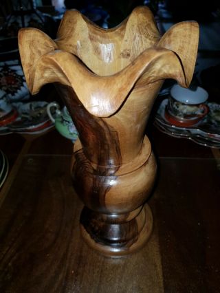 Wooden Vase Hand Crafted
