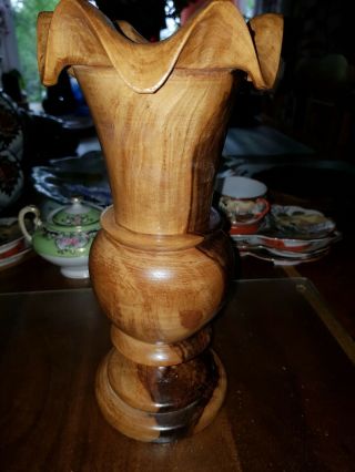 Wooden vase Hand Crafted 4