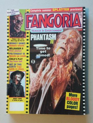 Fangoria Issue 75 July 1988 Phantasm Ii Summer Splatter Previews Vintage