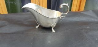 An Antique Silver Plated Sauce Boat By Mappin & Webb.  Collectable.