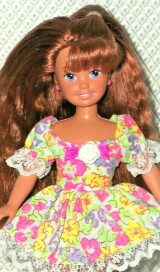 Vintage 1993 Happy Meal Whitney Barbie Doll Stacie,  Fashion Floral Dress