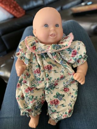 Vintage 1996 Mattel Snookums Baby Doll Bald Baby Girl Bean Bag Body