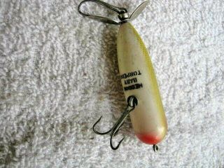 Rare Old Heddon Baby Torpedo Topwater Prop Lure Lures Perch Scale 3