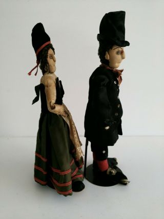 Antique Randers Bondedukker Stockinette Ethnic Dolls Creepy Halloween Gothic 4