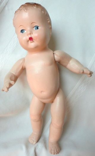 Vintage Composition Baby Doll Legs/arms Move 13 " Dress