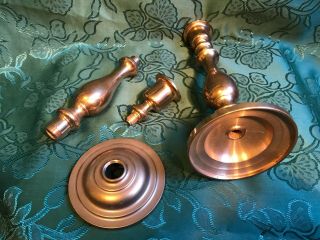 BRASS CANDLESTICKS CANDLE HOLDERS 19 cm 4