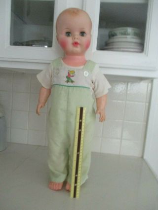 50s Ae Allied Eastern Baby No Doll 24 " Clothes Overall Pants Skateboard Snaps