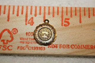 Vintage Ball State Teachers College Charm Pendant (s 1/20 10k Gold)