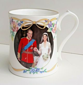Aynsley Prince William & Catherine Middleton Wedding Celebration Mug Gorgeous