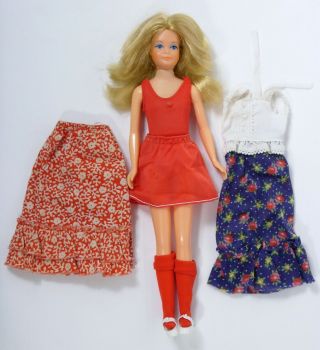 Vintage Barbie Skipper 7259 Growing Up Doll Clothes Sandals Vguc 1975 Mhb