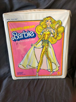 Vintage 1980 Mattel Barbie Golden Dream Fashion Doll Case