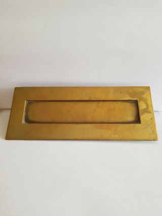 Vintage Reclaimed Solid Brass Letter Box
