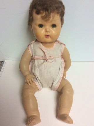 Vintage American Character Tiny Tears Baby Doll 15 " - Adorable Lovely