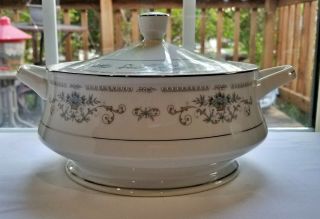 Fine China Of Japan “diane” By Wade - Round Covered Vegetable Bowl