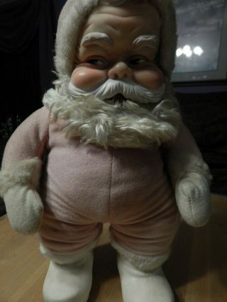 Santa Stuffed Toy - - Early 60 