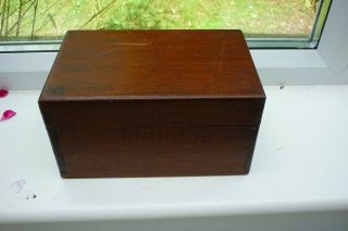 Vintage Wooden Trinket Jewellery Box