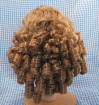 VINTAGE BLONDE curly with Bangs DOLL WIG sz 7 TALLINAS 3