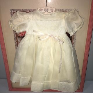 Antique/vintage Dress With Slip For For Med/large Doll