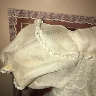 Antique/Vintage Dress with Slip for for Med/Large Doll 4