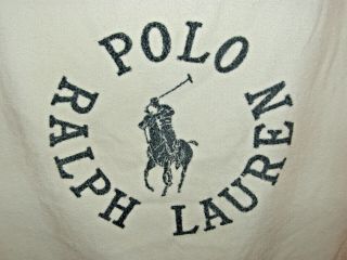Vintage POLO Ralph Lauren Classic Pony Logo Beach Towel Large 100 Cotton USA 2
