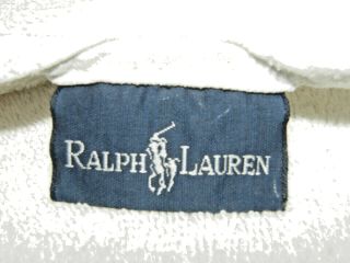 Vintage POLO Ralph Lauren Classic Pony Logo Beach Towel Large 100 Cotton USA 4