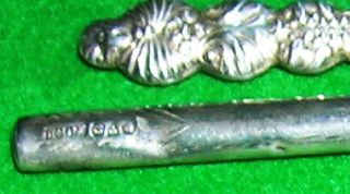 CHESTER SILVER CROCHET HOOK CASE,  stylus and threader c 1910 4