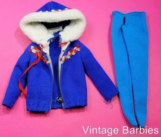 Barbie Doll Ski Queen 948 Jacket & Pants Vintage 1960 