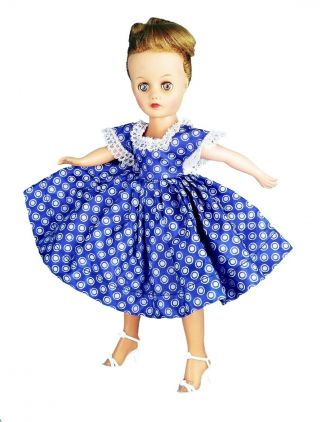Vintage Tagged Cosmopolitan Ginger Tafetta Dress 2442 Fits Lmr Jill - No Doll