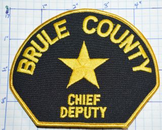 South Dakota,  Brule County Chief Deputy Sheriff Patch