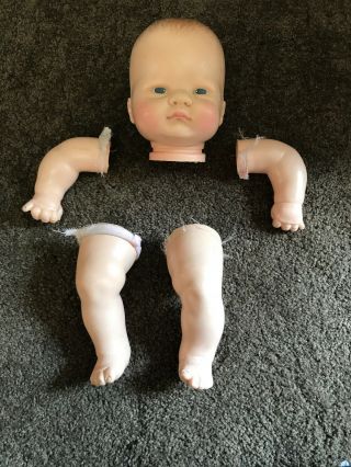 Vintage 1977 Vogue Baby Doll Head Arms Legs Replacement Parts Welcome Home