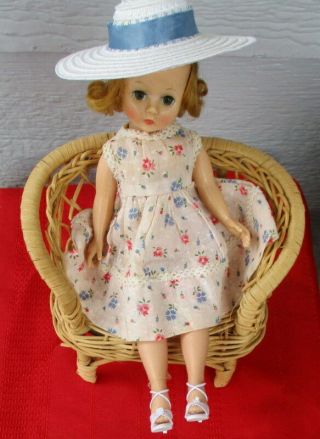 1950 ' S Vintage Madame Alexander CISSETTE Doll With Dress,  Hat,  Shoes,  & Panties 2