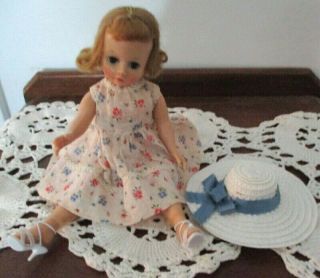 1950 ' S Vintage Madame Alexander CISSETTE Doll With Dress,  Hat,  Shoes,  & Panties 8
