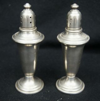 Vintage Empire Pewter Salt & Pepper Shakers Weighted Chess Bishop A9112