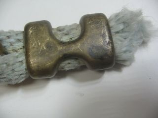 Vintage Brass Swivel Eye Snap Hook Clip Spring Loaded With Brass Rope Clamp 4